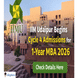 IIM Udaipur Begins Cycle 4 Admissions for 1-Year MBA 2026; Check Details Here